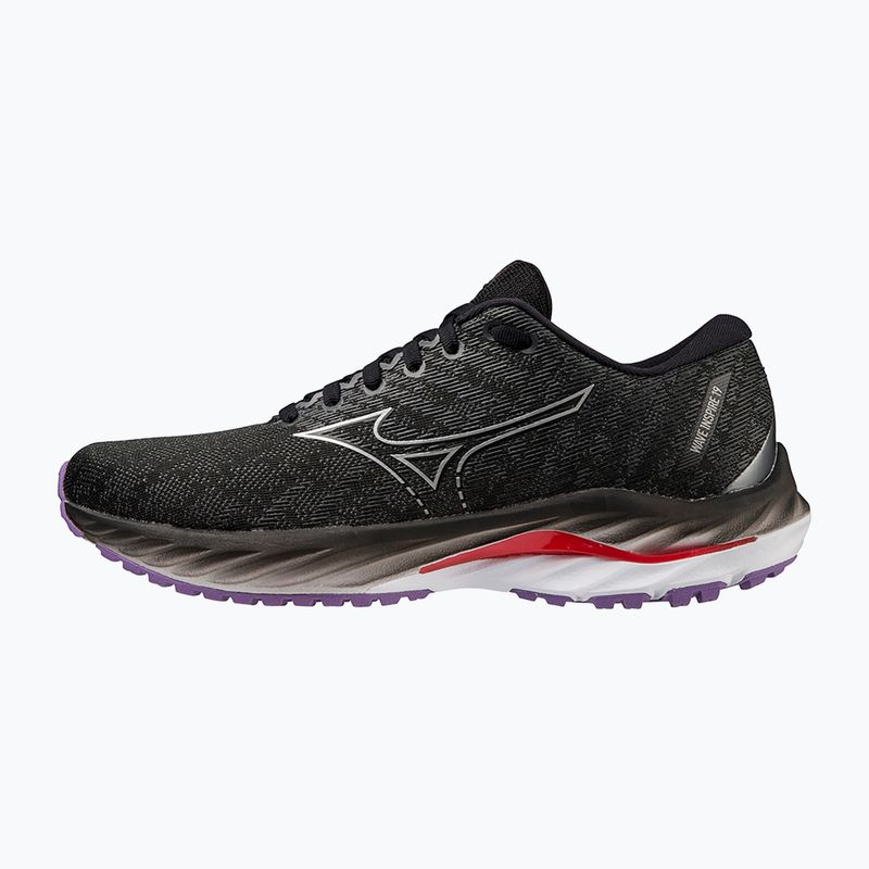 Női futócipő Mizuno Wave Inspire 19 W fekete/ ezüst/ bitsweet 10