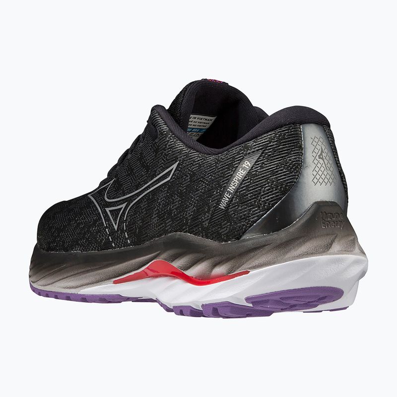 Női futócipő Mizuno Wave Inspire 19 W fekete/ ezüst/ bitsweet 12