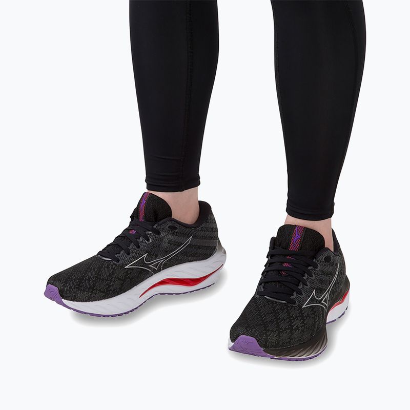 Női futócipő Mizuno Wave Inspire 19 W fekete/ ezüst/ bitsweet 17