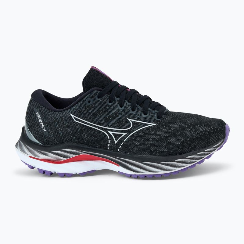 Női futócipő Mizuno Wave Inspire 19 W fekete/ ezüst/ bitsweet 2