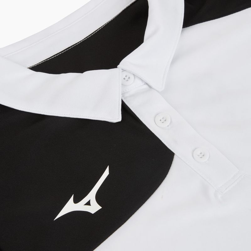 Női galléros póló Mizuno Kobe Polo white/black 3