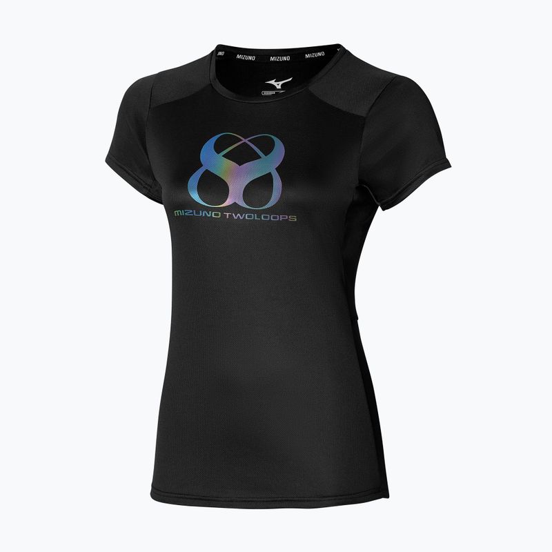 Női póló Mizuno Two Loops 8 Tee black