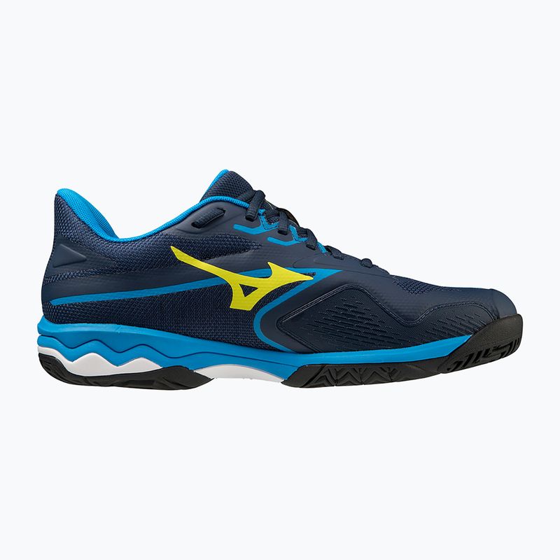 Férfi tenisz cipő Mizuno Wave Exceed Light 2 AC dress blues / bolt2 neon / clolsonne 8