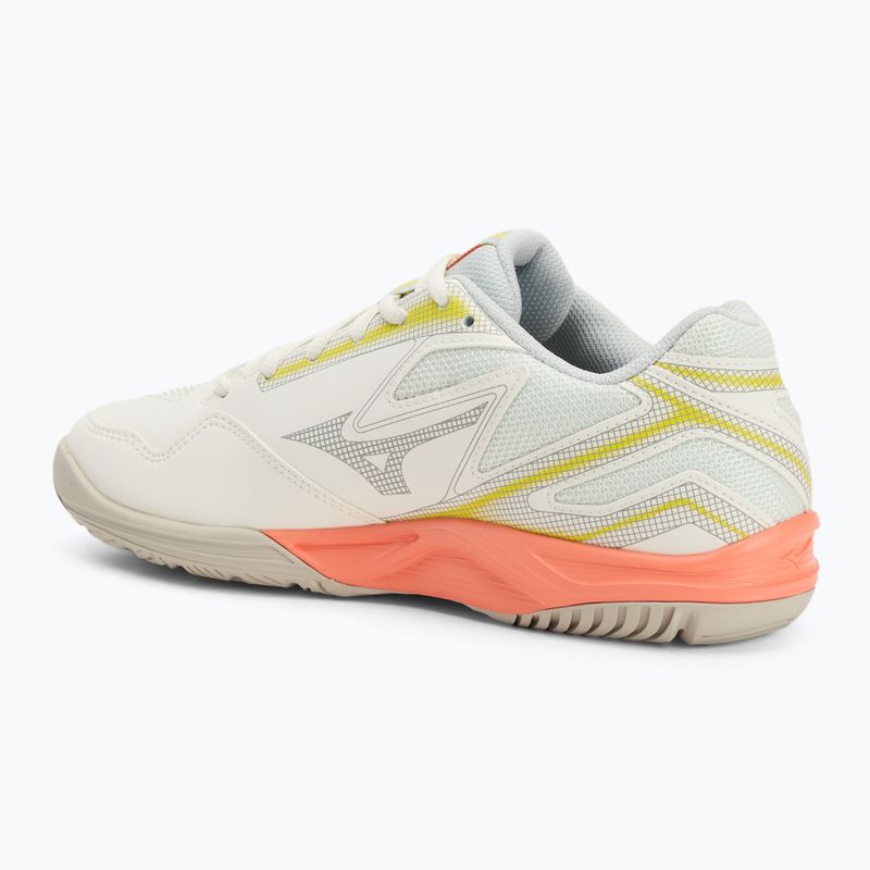 Női teniszcipő Mizuno Break Shot 4 AC snow white/ neon flame/ ghost gray 3