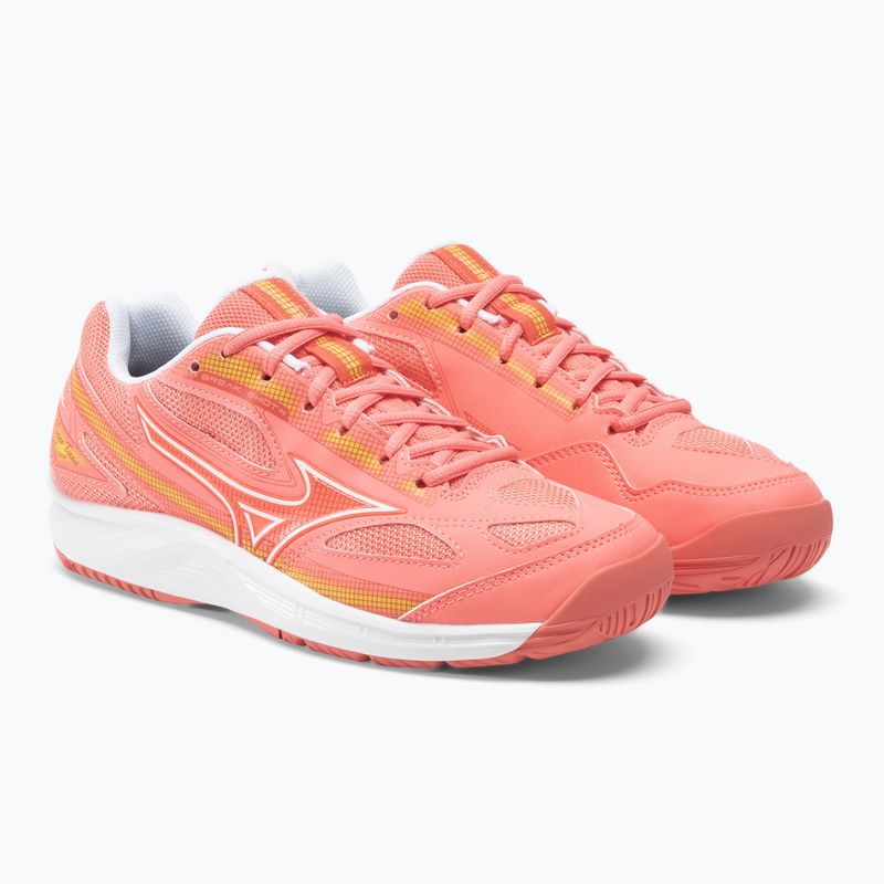 Női tenisz cipő Mizuno Break Shot 4 AC candy coral / fehér / fusion coral 5