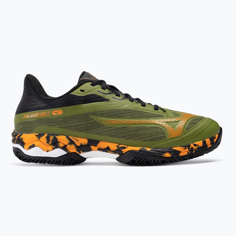 Férfi Mizuno Wave Exceed Light 2 Padel cipő calliste zöld / vibráló narancs / fekete 2
