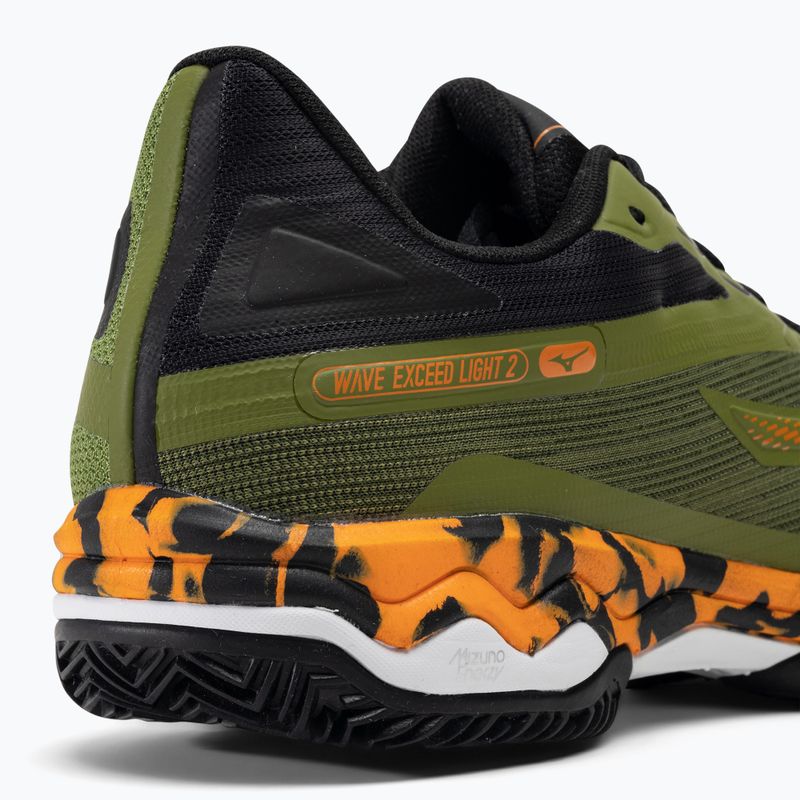 Férfi Mizuno Wave Exceed Light 2 Padel cipő calliste zöld / vibráló narancs / fekete 9