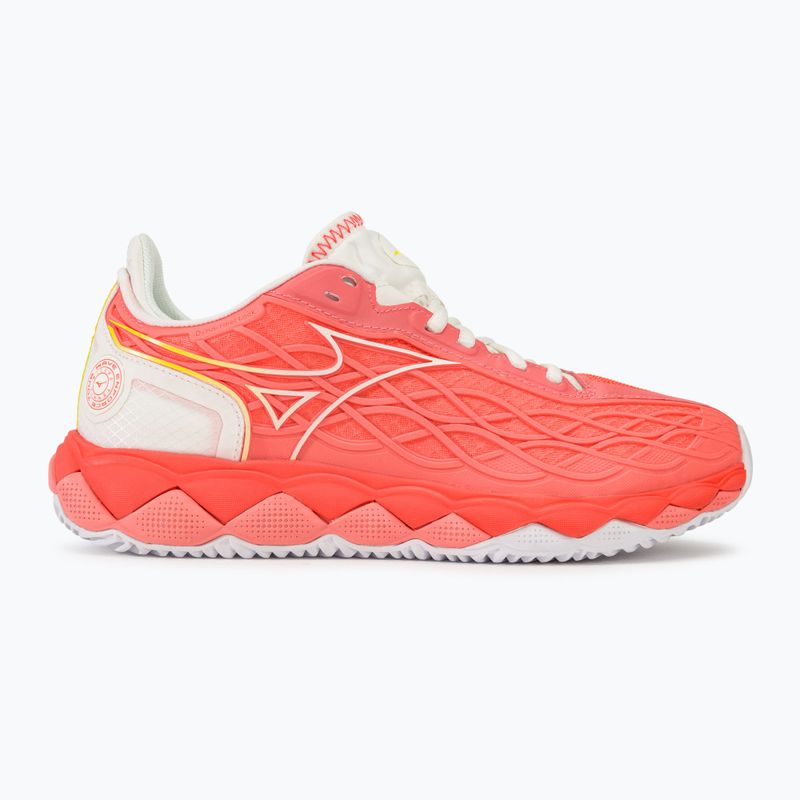 Női teniszcipő Mizuno Wave Enforce Tour CC candy coral/hófehér/hófehér/neon flame 2