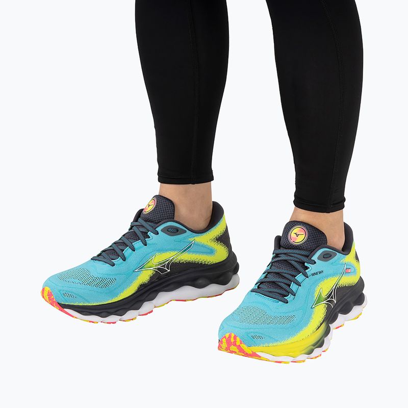 Férfi futócipő Mizuno Wave Sky 7 jet blue/fehér/bolt2neon 3