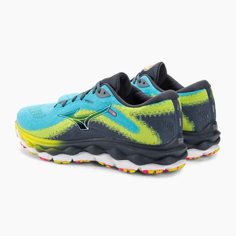 Férfi futócipő Mizuno Wave Sky 7 jet blue/fehér/bolt2neon 5