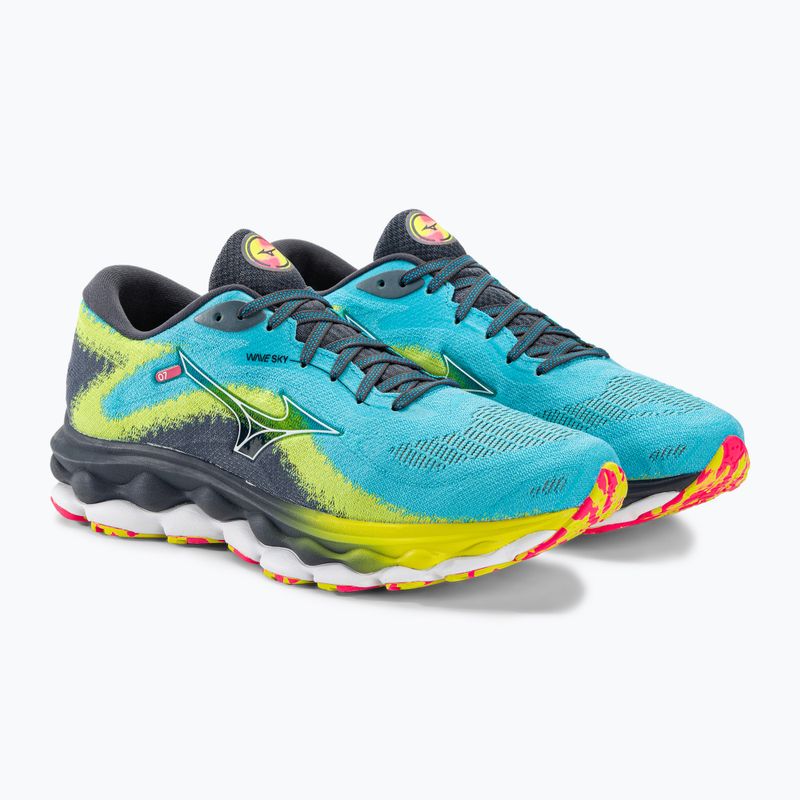 Férfi futócipő Mizuno Wave Sky 7 jet blue/fehér/bolt2neon 6