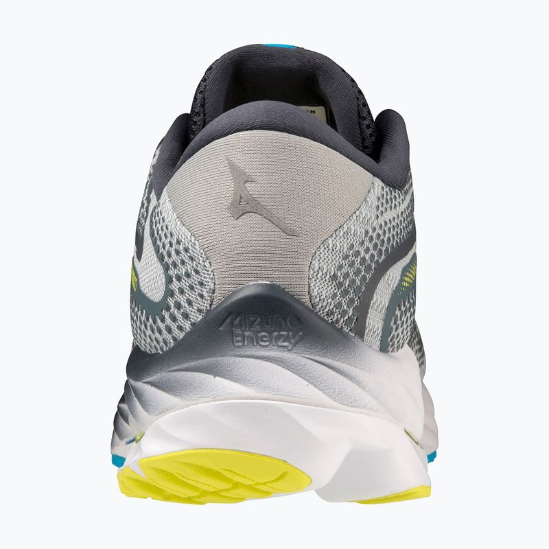 Férfi futócipő Mizuno Wave Rider 27 gyöngyházkék/fehér/bolt2neon 9