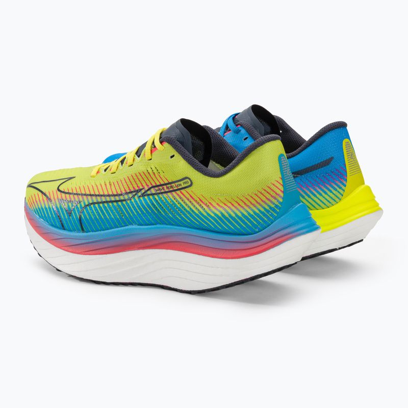 Férfi futócipő Mizuno Wave Rebellion Pro bolt2neon/ombre kék/jet kék 3