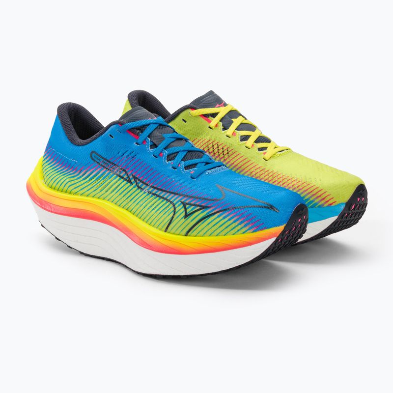 Férfi futócipő Mizuno Wave Rebellion Pro bolt2neon/ombre kék/jet kék 4
