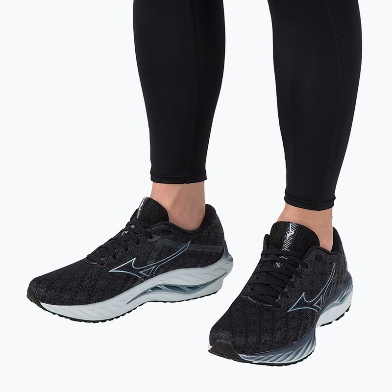 Férfi futócipő Mizuno Wave Inspire 19 2E black/glacial ridge/illusionblue 4