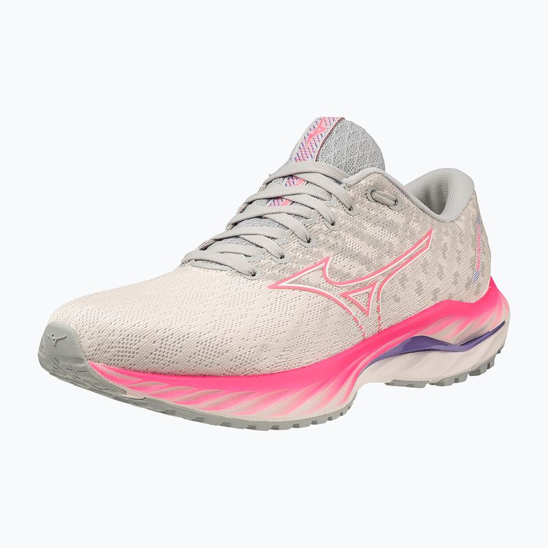 Női futócipő Mizuno Wave Inspire 19 snow white/ hi vis pink/ purple punch 8