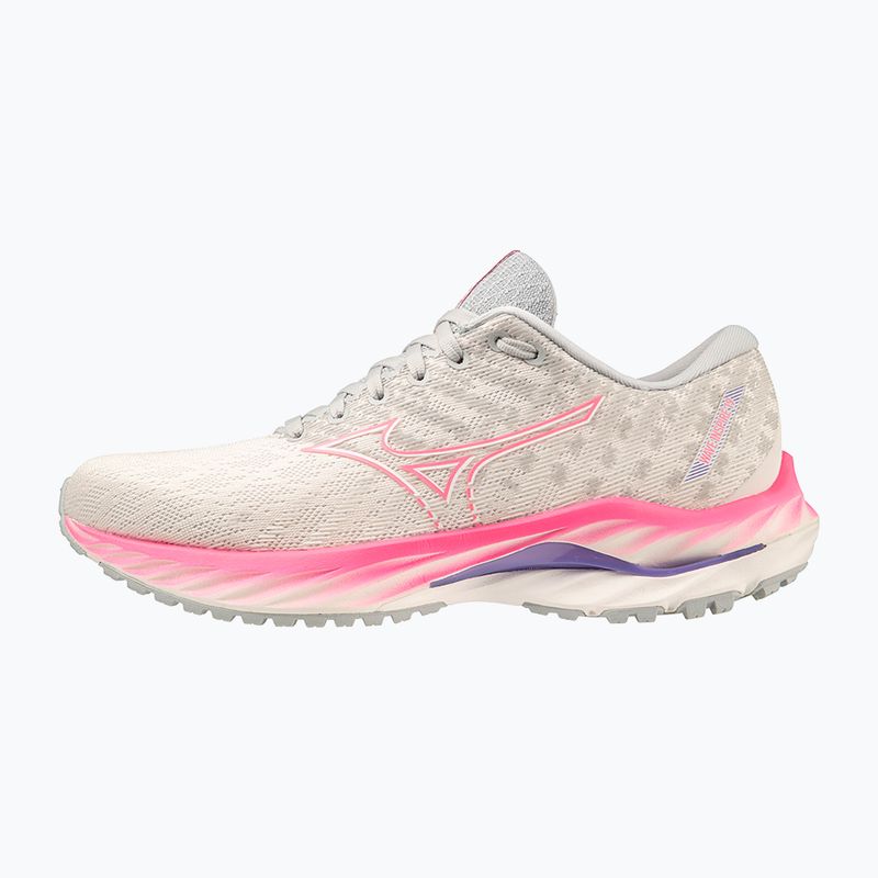 Női futócipő Mizuno Wave Inspire 19 snow white/ hi vis pink/ purple punch 9