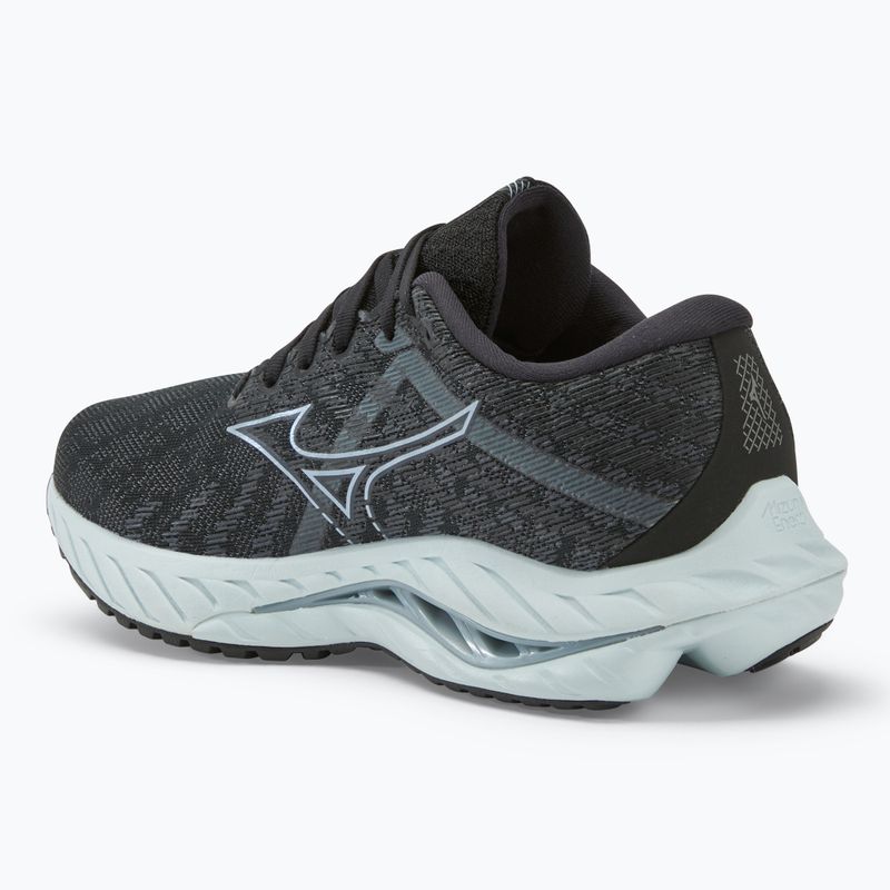 Női futócipő Mizuno Wave Inspire 19 D fekete/ ezüst/ snowcrest 3