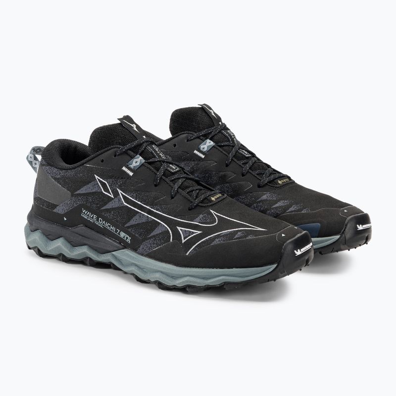 Férfi futócipő Mizuno Wave Daichi 7 GTX fekete/ombre kék/stormy weather 5