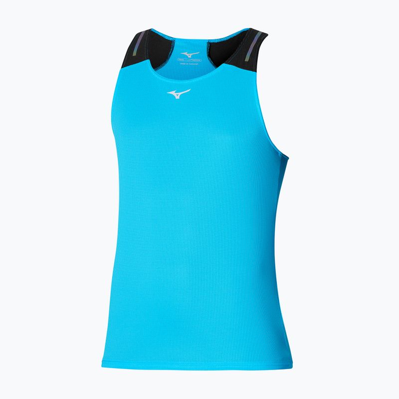 Férfi futótrikó Mizuno DryAeroFlow Tank hawaiian ocean/black