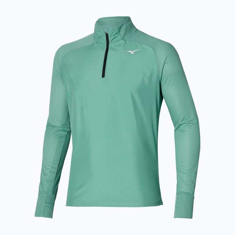 Hibrid férfi hosszú ujjú futófelső Mizuno Hybrid Tee mineral blue