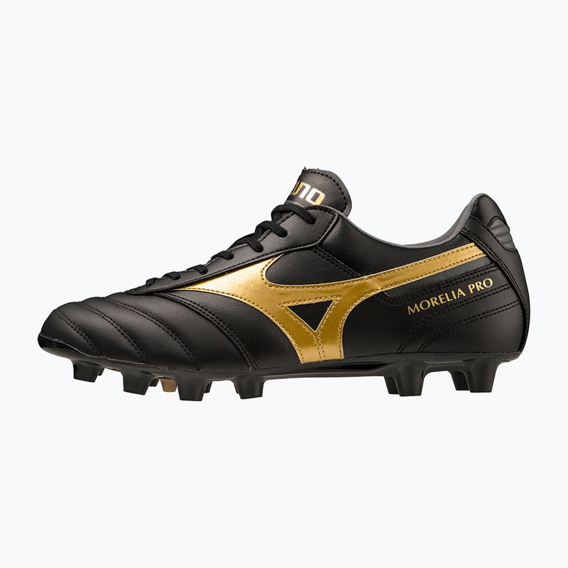 Mizuno Morelia II PRO MD férfi futballcipő fekete/arany/sötét árnyék 8