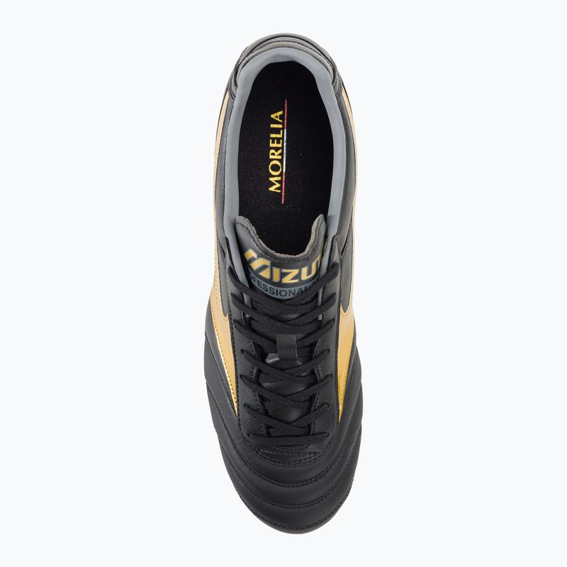 Mizuno Morelia II PRO MD férfi futballcipő fekete/arany/sötét árnyék 6