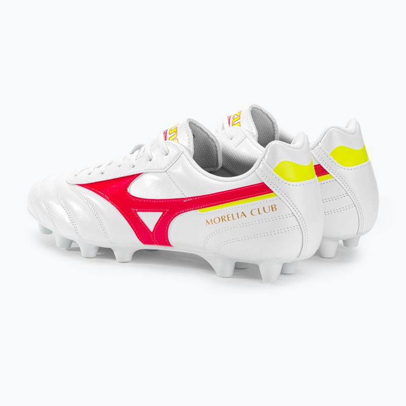 Mizuno Morelia II Club MD férfi futballcipő fehér/gyöngykorall2/bolt2 4