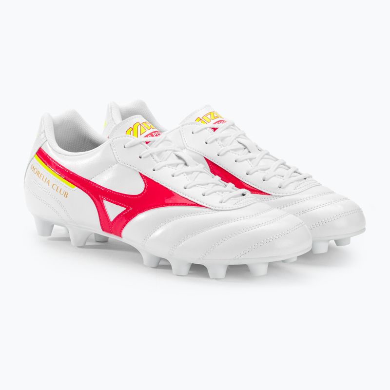 Mizuno Morelia II Club MD férfi futballcipő fehér/gyöngykorall2/bolt2 5