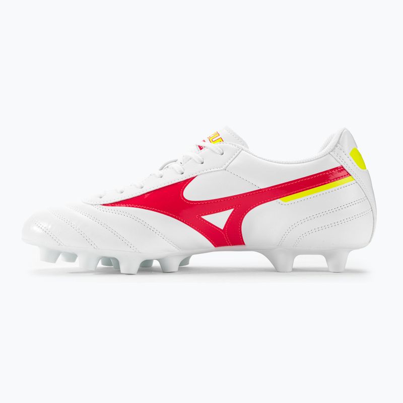 Mizuno Morelia II Club MD férfi futballcipő fehér/gyöngykorall2/bolt2 3