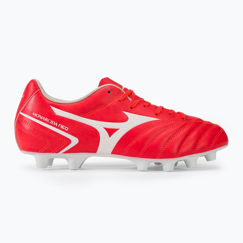 Mizuno Monarcida Neo II Select FG férfi futballcipő flerycoral2/white 2