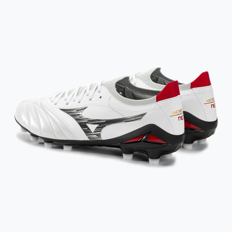 Mizuno Morelia Neo IV Beta JP MD férfi futballcipő fehér/fekete/kínai vörös 4