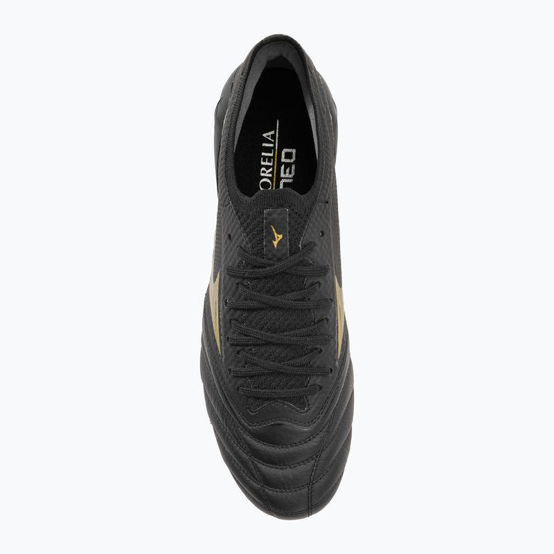 Mizuno Morelia Neo IV Beta Elite MD férfi futballcipő fekete/arany/fekete 7