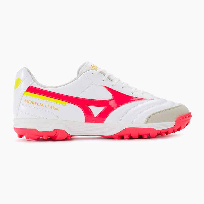 Férfi Mizuno Morelia Sala Classic TF futballcipő fehér/gyöngykorall2/bolt2 2