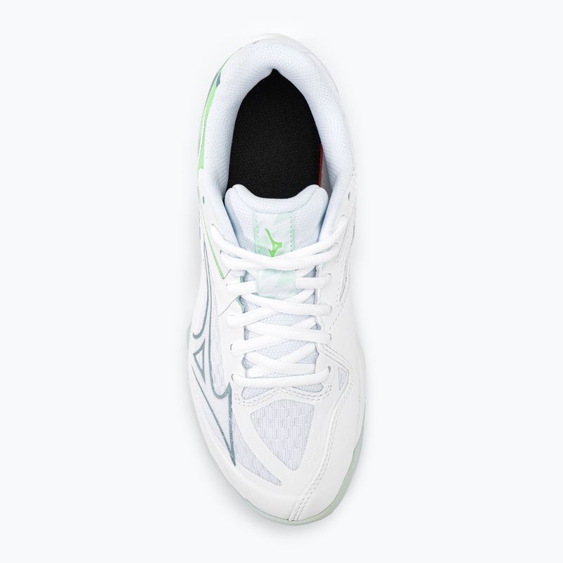Férfi röplabda cipő Mizuno Thunder Blade Z fehér / g ridge / patina zöld 6