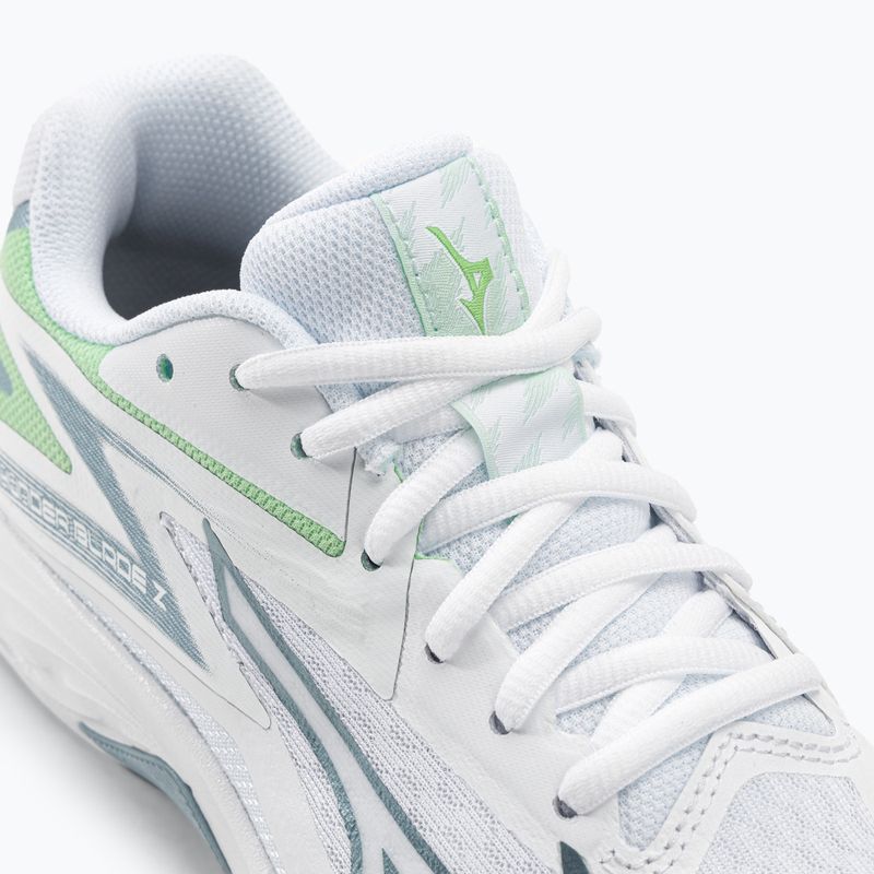Férfi röplabda cipő Mizuno Thunder Blade Z fehér / g ridge / patina zöld 9