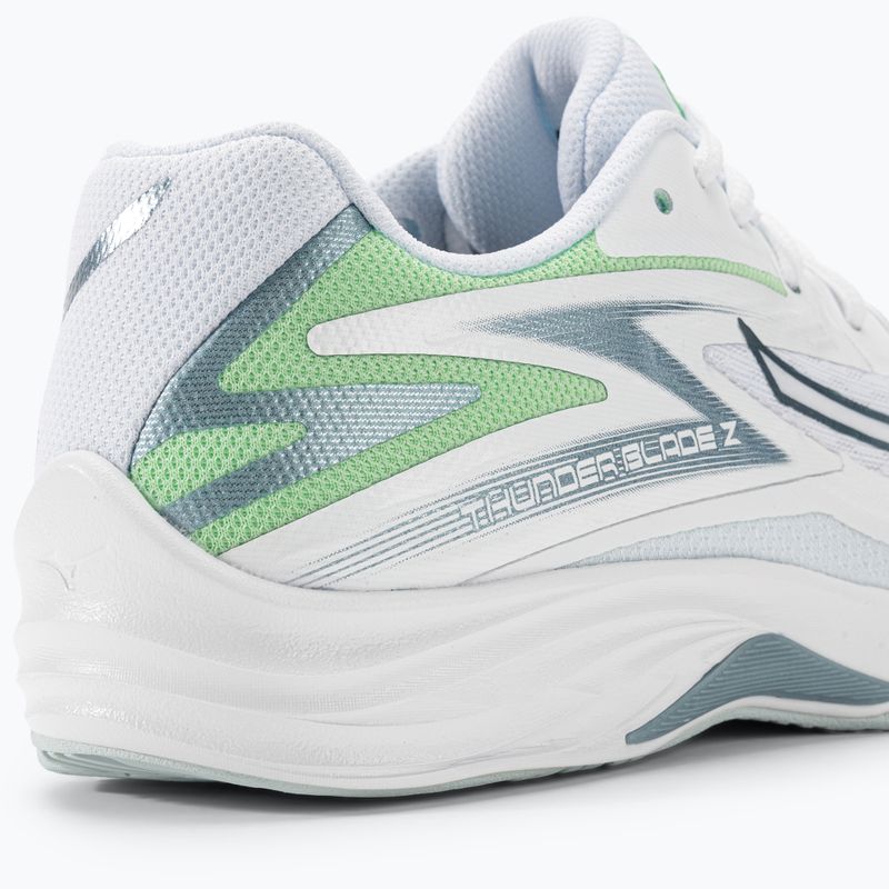 Férfi röplabda cipő Mizuno Thunder Blade Z fehér / g ridge / patina zöld 10