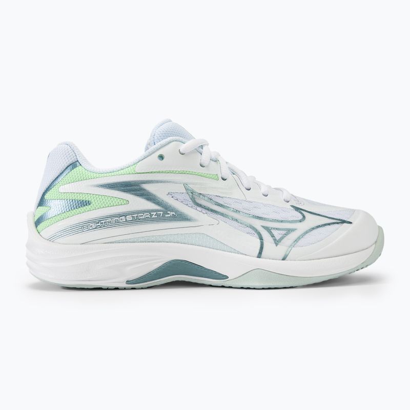Gyerek röplabda cipő Mizuno Lightning Star Z7 JR white/gridge/patinagreen 2