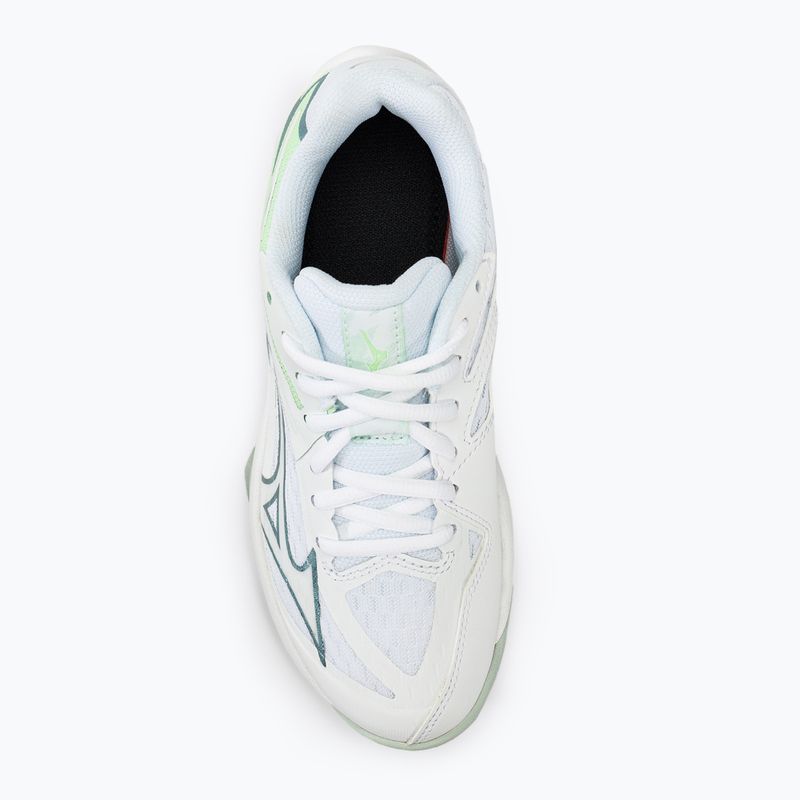 Gyerek röplabda cipő Mizuno Lightning Star Z7 JR white/gridge/patinagreen 5