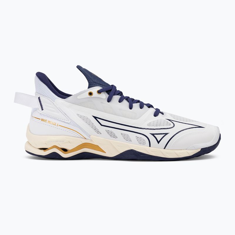 Férfi kézilabda cipő Mizuno Wave Mirage 5 white/bribbon/mp gold 2