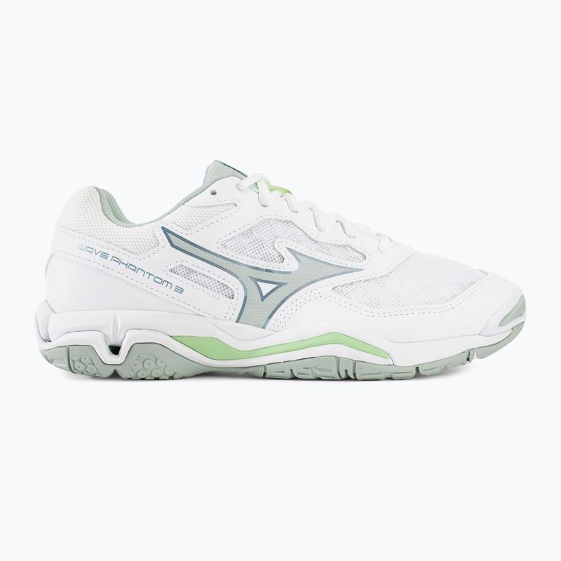 Női kézilabda cipő Mizuno Wave Phantom 3 white/glacial ridge/patinagreen 2