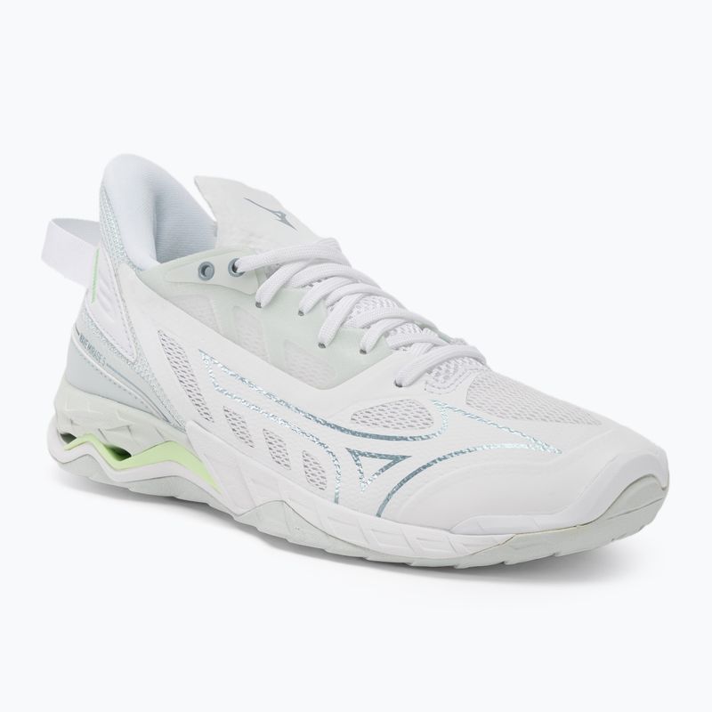 Női kézilabda cipő Mizuno Wave Mirage 5 white/glacial ridge/patinagreen