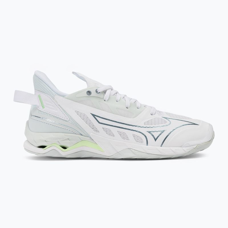 Női kézilabda cipő Mizuno Wave Mirage 5 white/glacial ridge/patinagreen 2