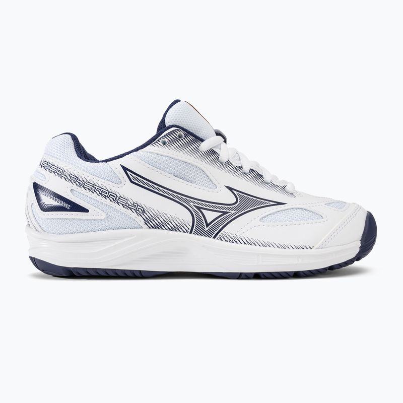 Mizuno Stealth Star 2 Jr gyermek kézilabda cipő fehér/kékszalag/mpgold 2