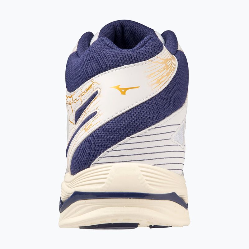 Férfi röplabda cipő Mizuno Wave Voltage Mid fehér / kék szalag / mp arany 8