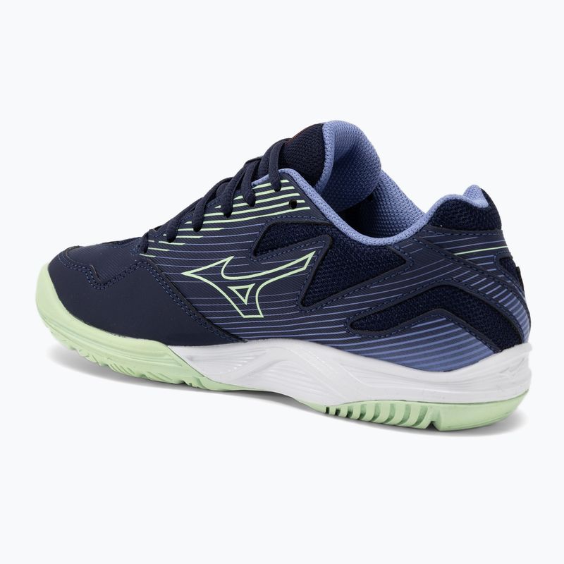 Gyerek röplabda cipő Mizuno Cyclone Speed 4 Jr eblue/tech green/lolite 3