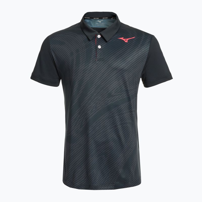 Férfi teniszpóló Mizuno Charge Shadow Polo black