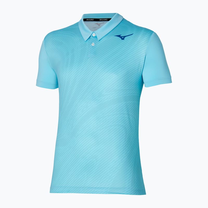 Férfi teniszpóló Mizuno Charge Shadow Polo blue glow 3