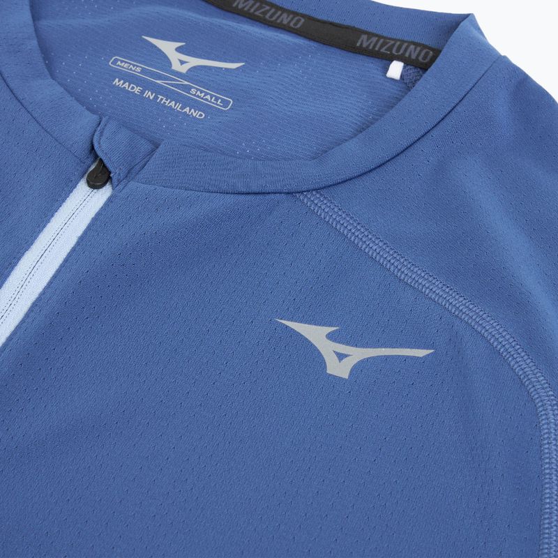 Férfi futópóló Mizuno Trail DryAeroFlow HZ Tee federal blue 3