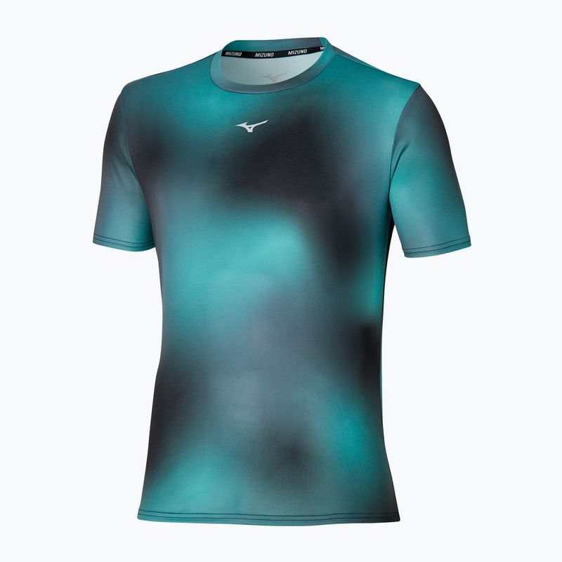 Férfi futópóló Mizuno Core Graphic Tee aquifer